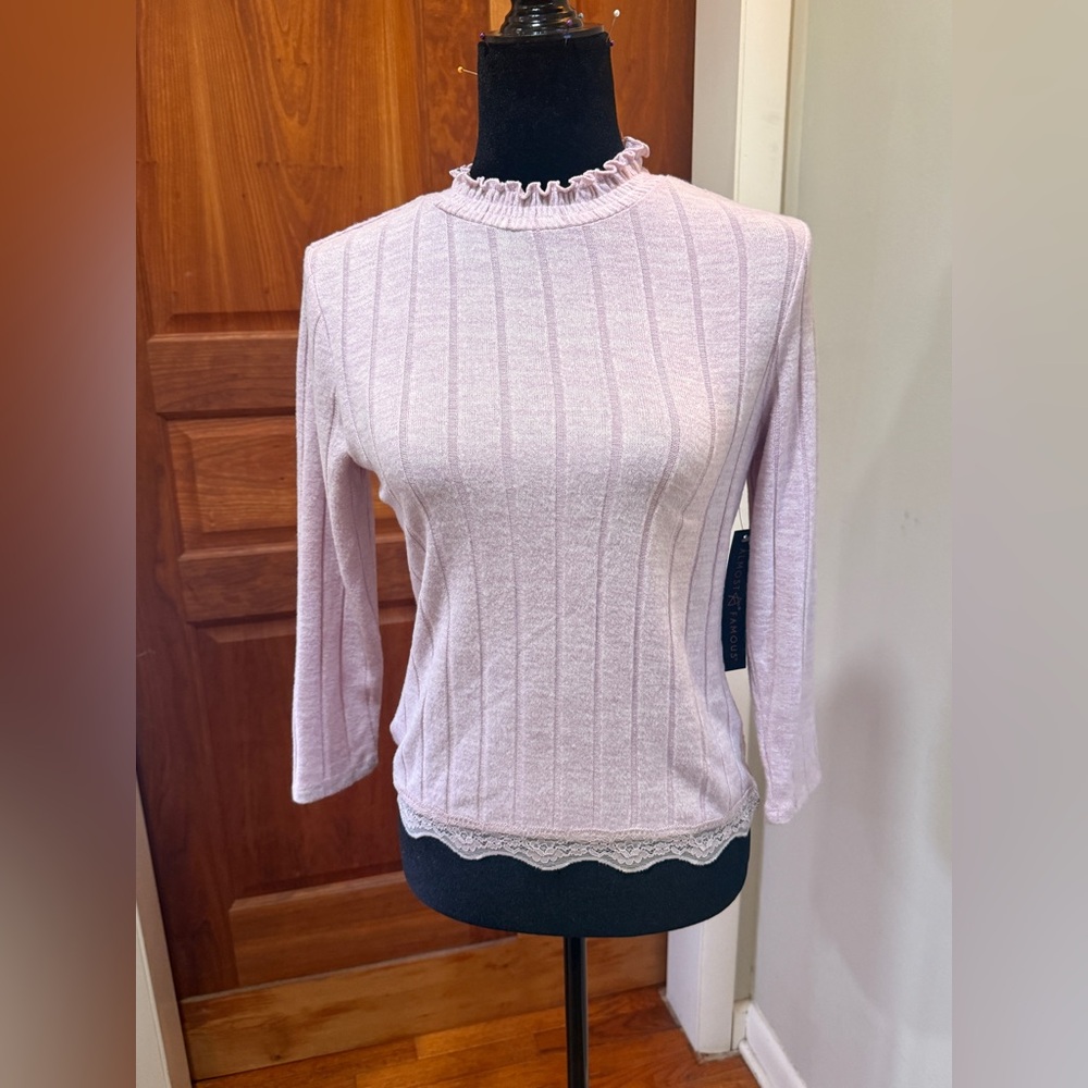 Almost Famous
Women's Lilac Ruffle Trim Top